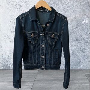 American Eagle Button Down Long Sleeved Jean Jacket -Size S/P - Pockets in Front